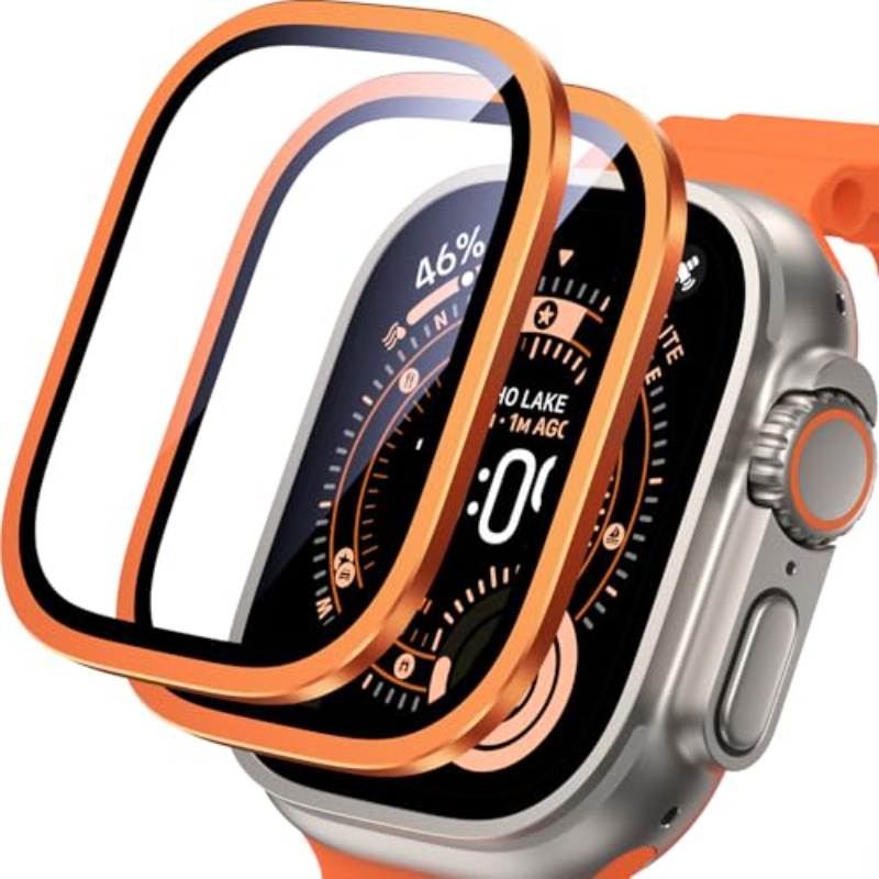 Smartwatch Straps & Accessories - 2PCS HD Vetro temperato in metallo