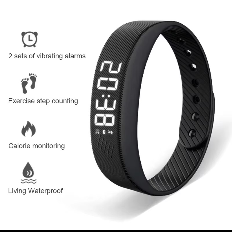 Android Smartwatch Accessories - Braccialetto intelligente con display a LED,