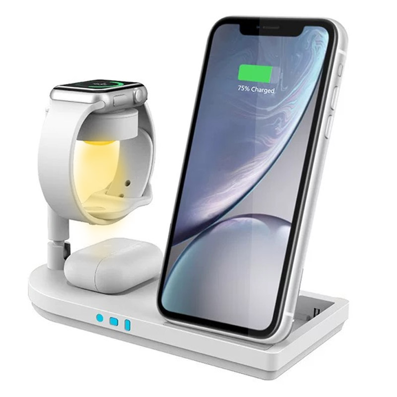 Wireless Charger Watch - Supporto di ricarica wireless pieghevole 3-in-1