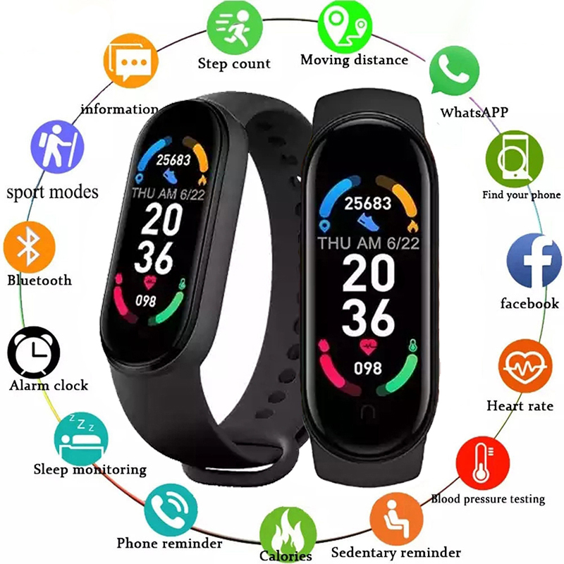 Android Smartwatch Accessories - M6 Smart Watch Uomo Donna Fitness