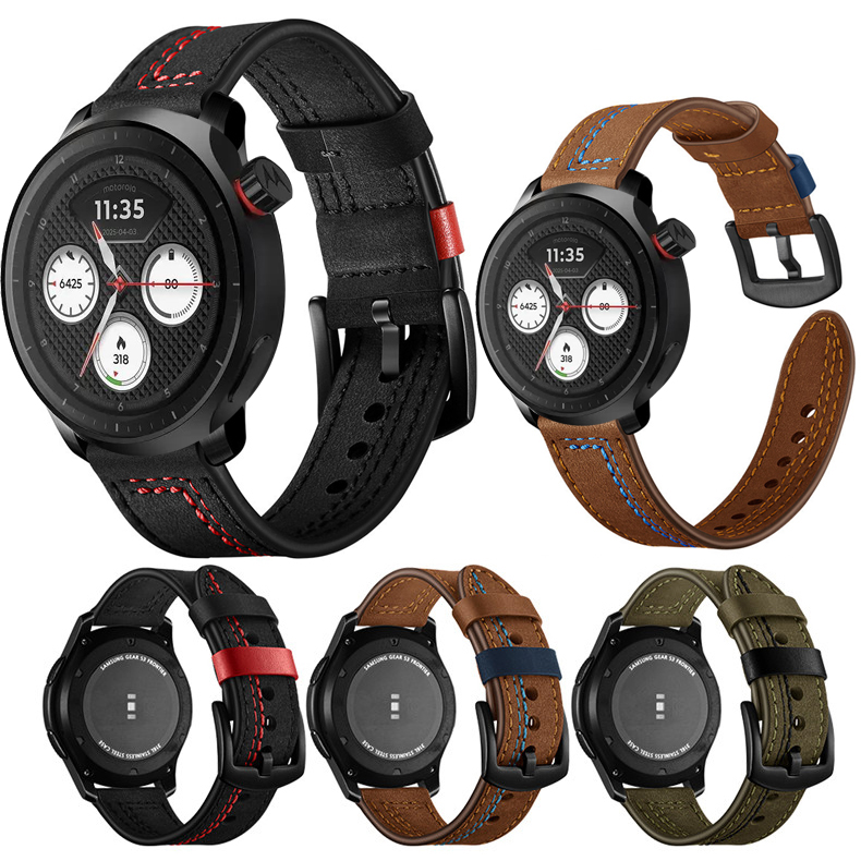 Motorola Smartwatch Accessories - Cinturino in Pelle per Motorola Moto