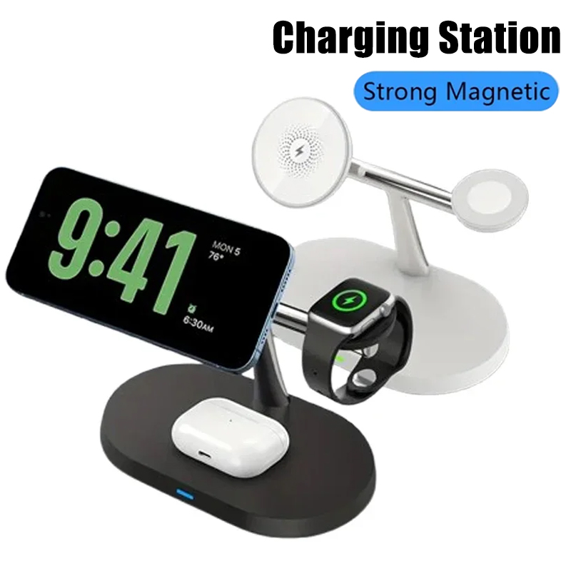 Wireless Charger Watch - Caricatore Wireless Magnetico 3 in 1
