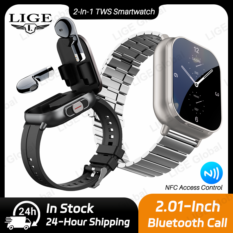 Smartwatch Headset - LIGE TWS 2 in 1 Smartwatch