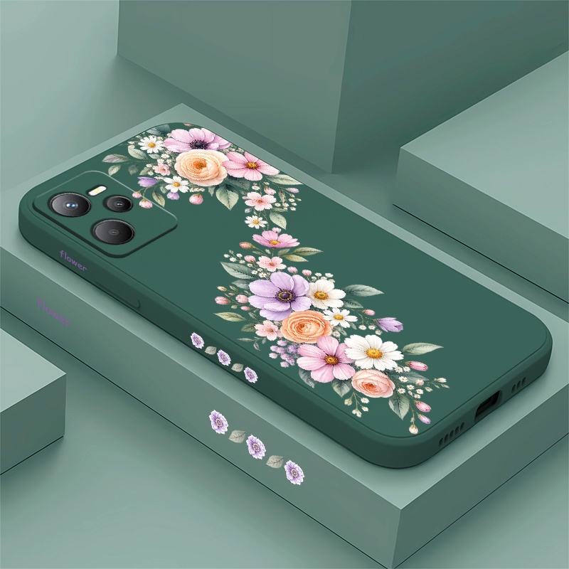 Oppo A78 - Custodia per telefono con motivo floreale
