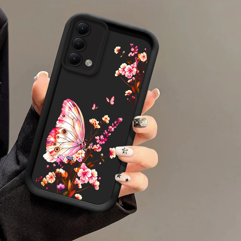Oppo A78 - Custodia per telefono con motivo floreale