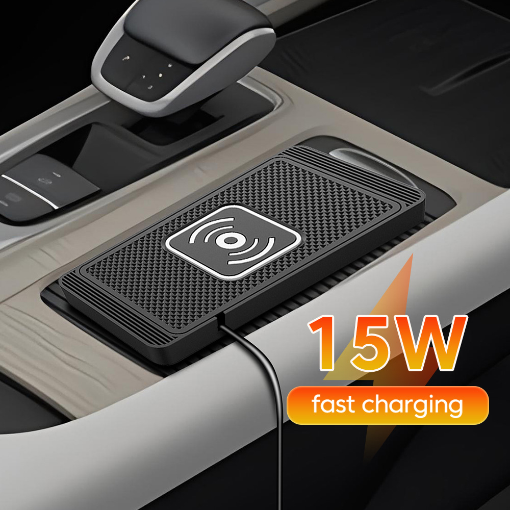 Wireless Charger Watch - Caricatore Wireless 15W per Auto, Tappetino