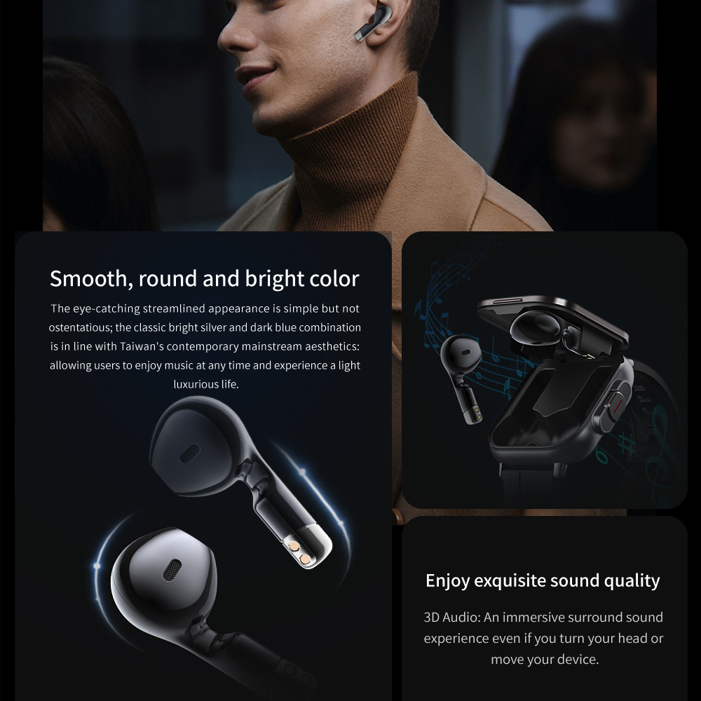 696 Cuffie Bluetooth 2 in 1 Sm - Smartwatch Headset recensione e prezzo