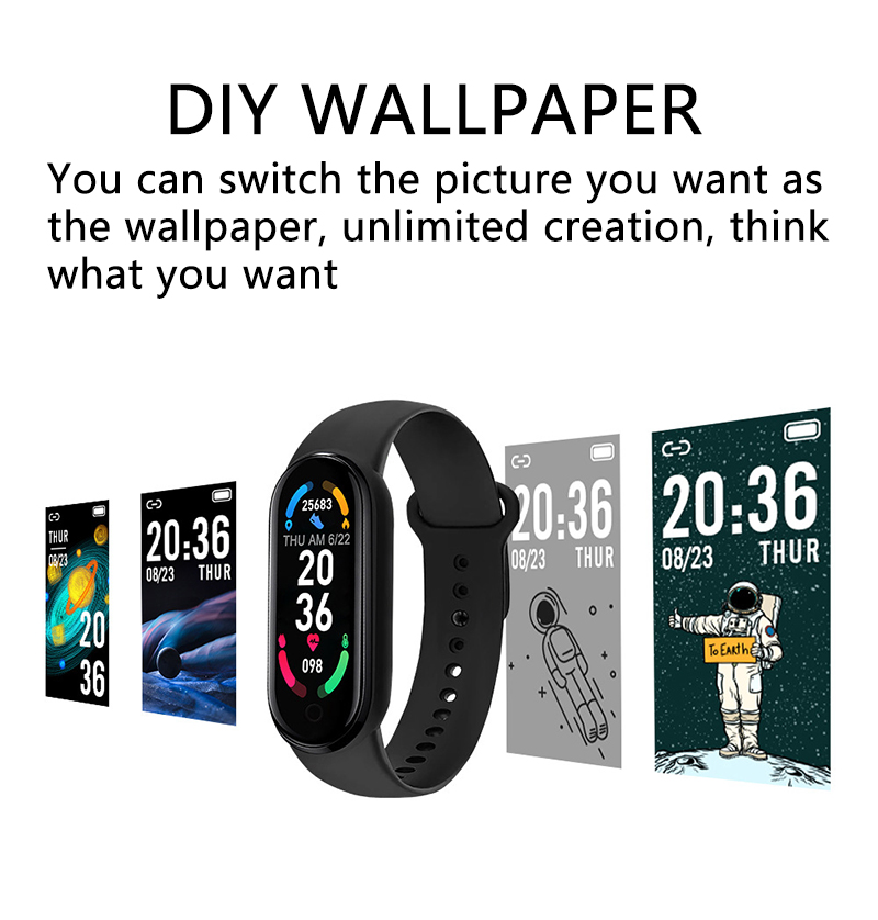 M6 Smart Watch Uomo Donna Fitn - Android Smartwatch Accessories recensione e prezzo