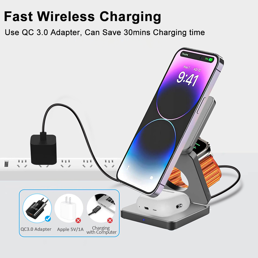 Supporto per caricabatterie wi - Wireless Charger Watch recensione e prezzo