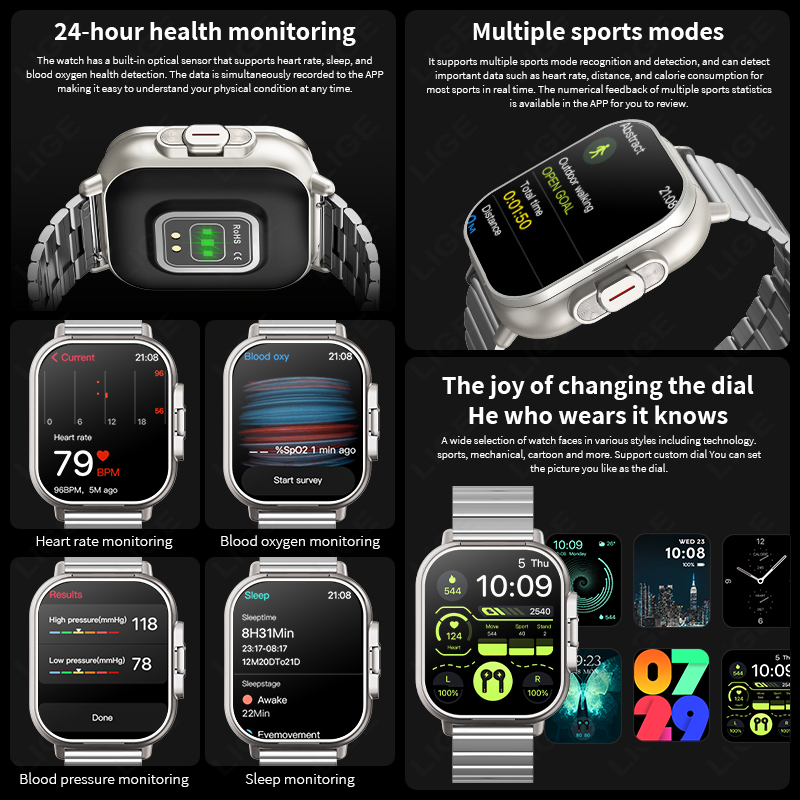 LIGE TWS 2 in 1 Smartwatch con - Smartwatch Headset recensione e prezzo