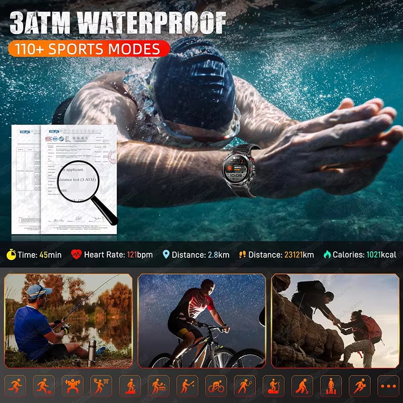 Smartwatch Militare GPS 540mAh - Android Smartwatch Accessories recensione e prezzo